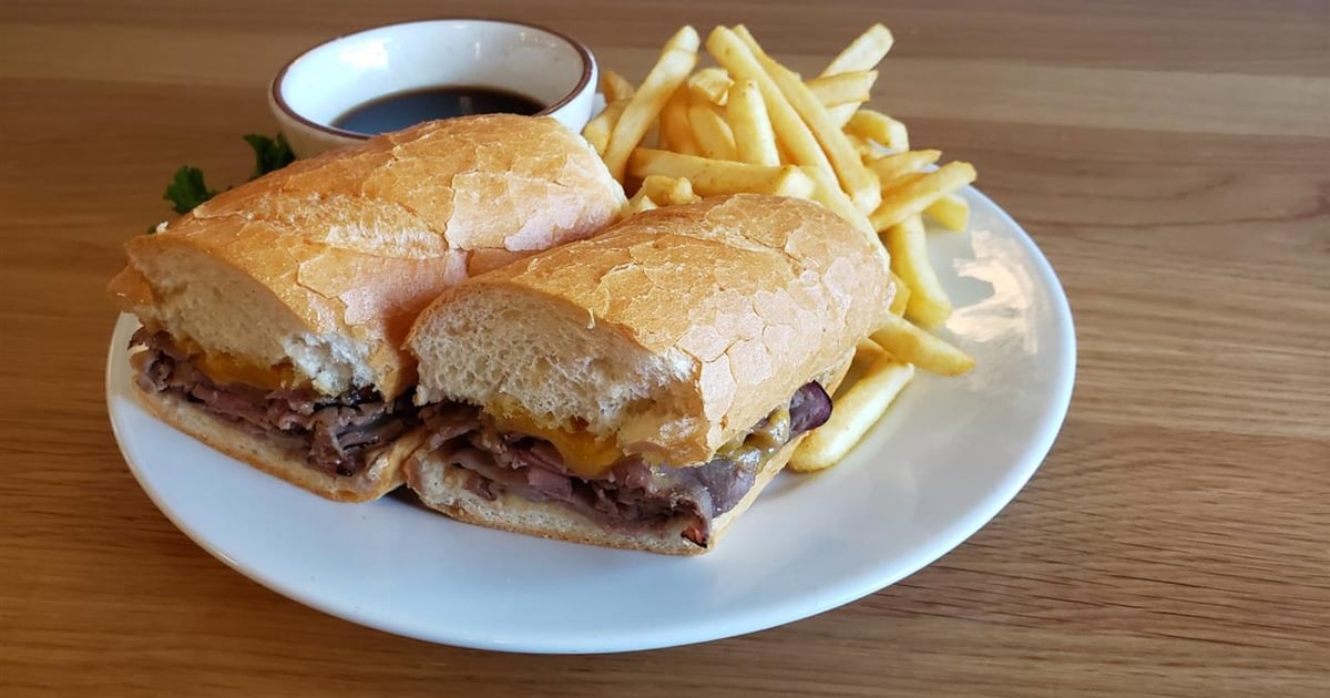 French Dip n' Cheese Lunch & Dinner Banning's Restaurant & Pie