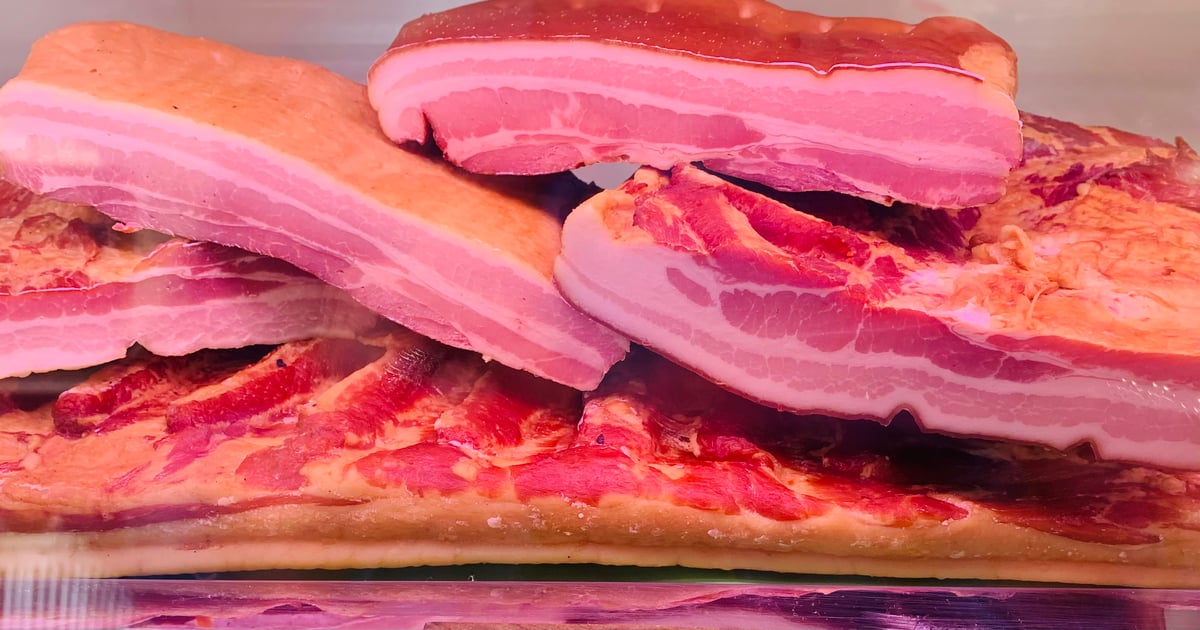 Hickory Smoked Bacon Pork Farm Fresh Meats Butcher Shop in