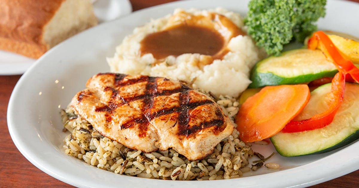 Marinated Boneless Chicken Breast - Dinner Menu - Corky's Kitchen and ...