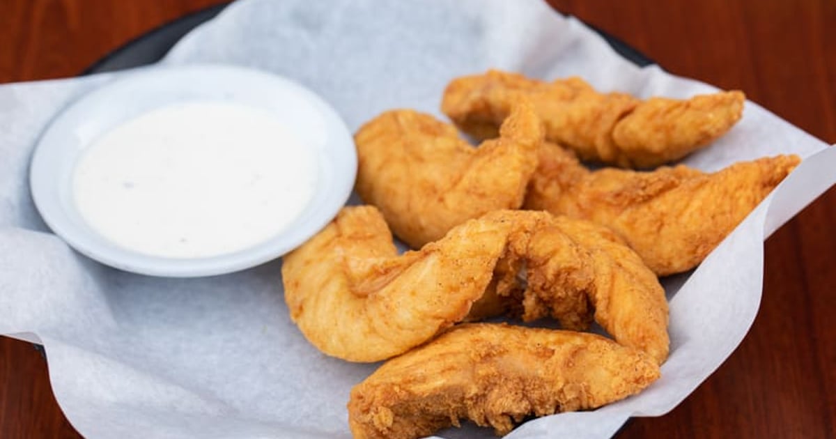 Hand Breaded Chicken Strips (6) Starters Corky's Kitchen and Bakery