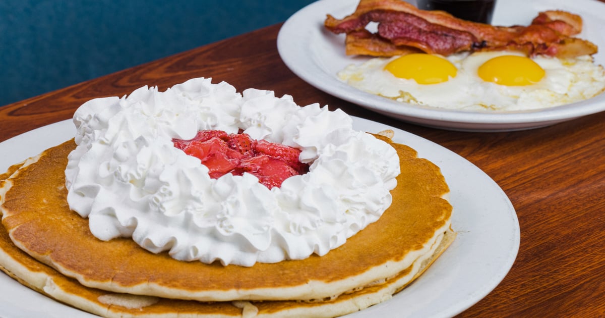 Strawberry Pancake Combo All Day Menu Corky's Kitchen and Bakery