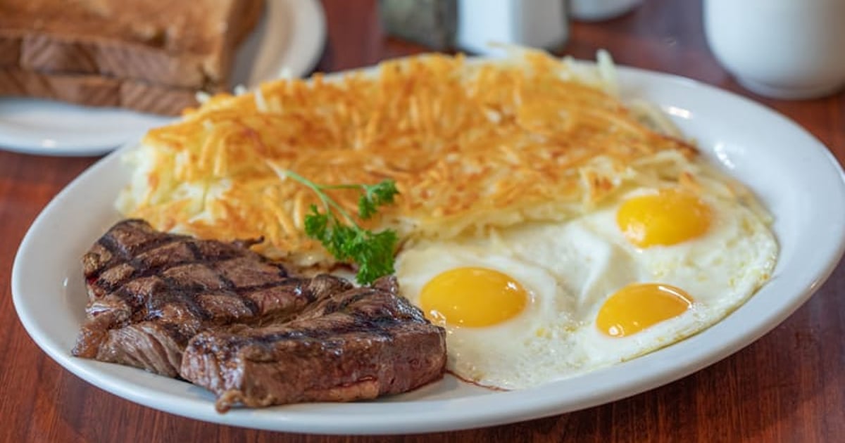 Top Sirloin Steak & Eggs All Day Menu Corky's Kitchen and Bakery