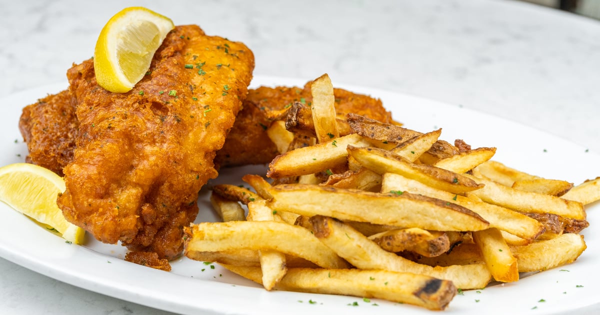 "Aviator" Fish & Chips Dinner Menu McGarvey's Annapolis