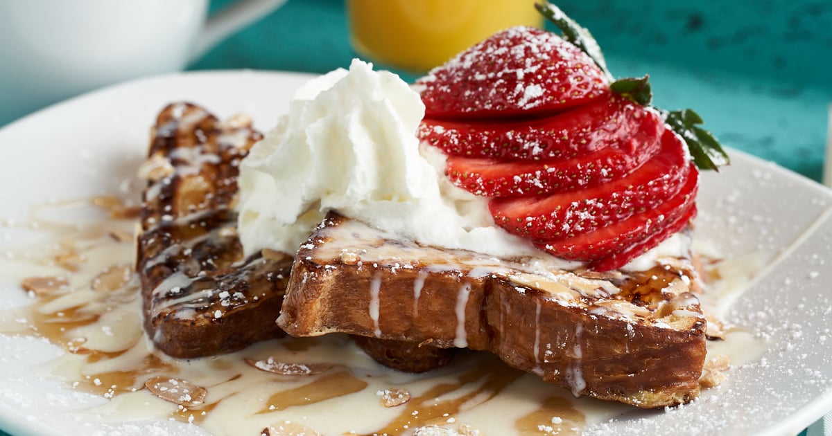 Almond Croissant French Toast* Menu Sunshine Breakfast Bar Brunch