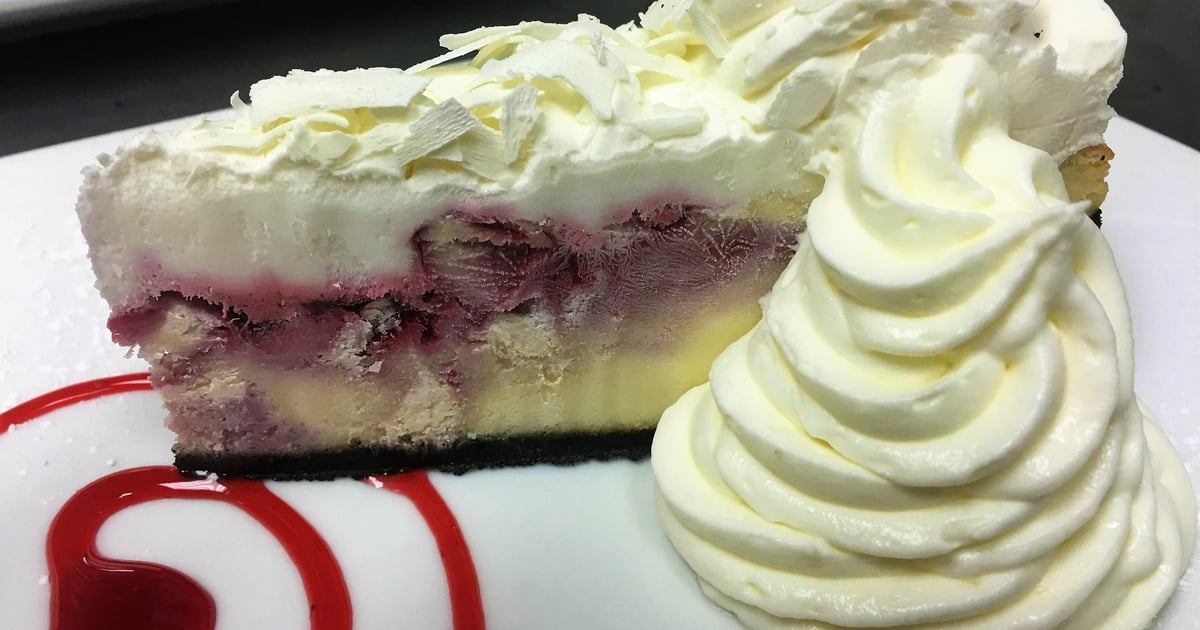 White Chocolate Raspberry Cheesecake - 1836 Steakhouse - Steak