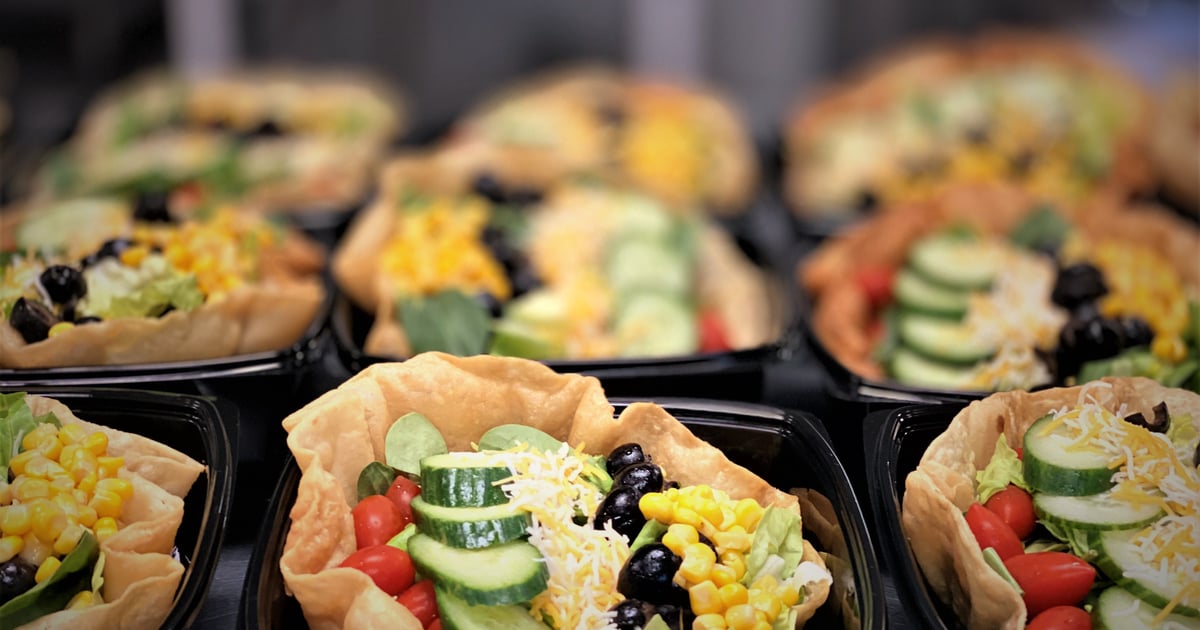 Taco Salad Bar - Catering Menu - Sharko's Catering