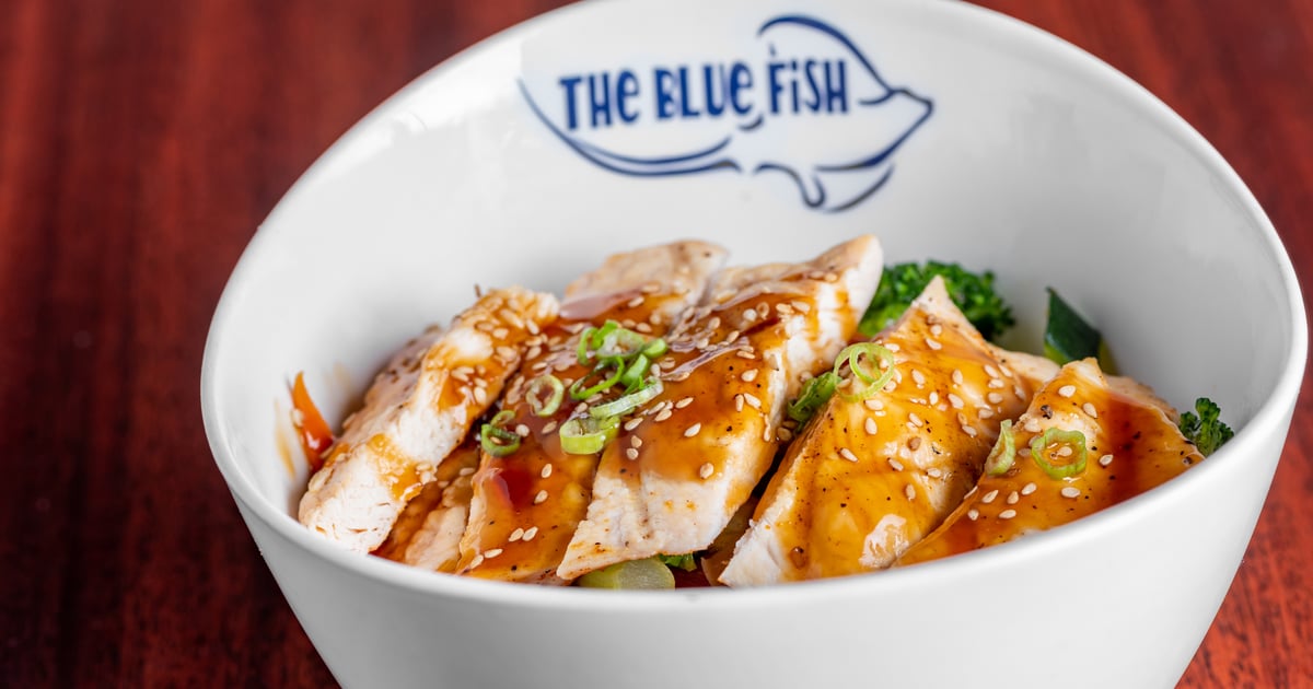 Grilled Chicken Teriyaki Rice Bowl Lunch Specials The Blue Fish