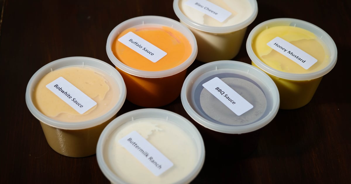 Dipping Sauce Catering Menu Bobwhite Counter Chicken Restaurant