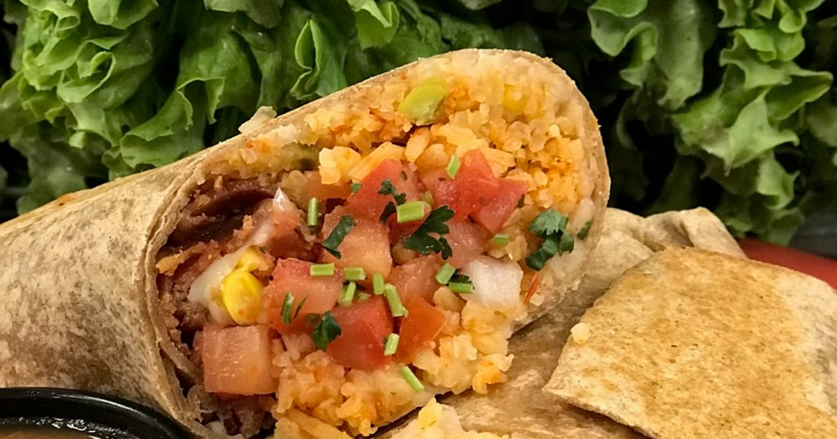 *Bad Ass Burrito Lunch Time Great Full Gardens Health Food