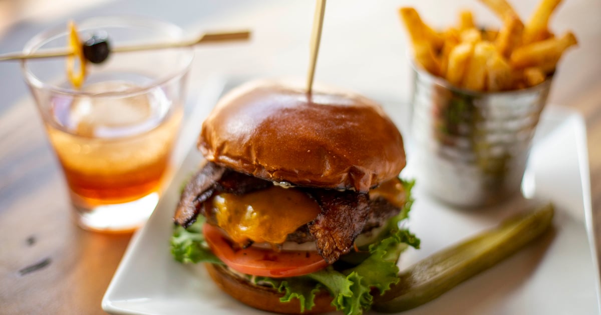 Deluxe Wagyu Burger Sunday Brunch Axe & Arrow Gastropub American