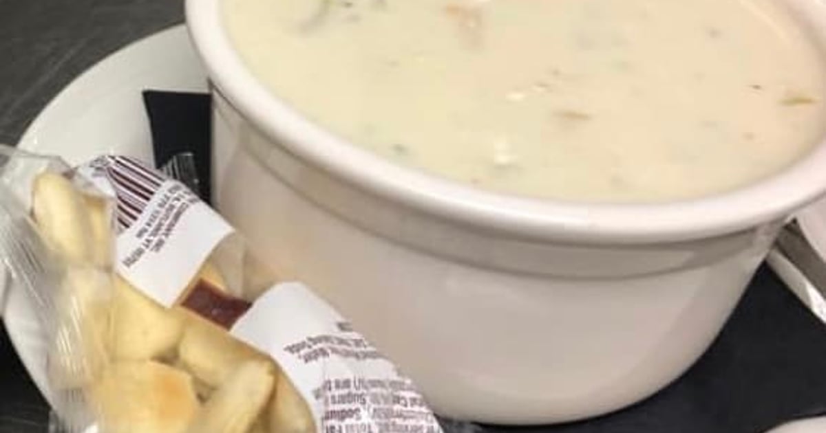 New England Clam Chowder Dinner Menu Salt Water Grille Restaurant