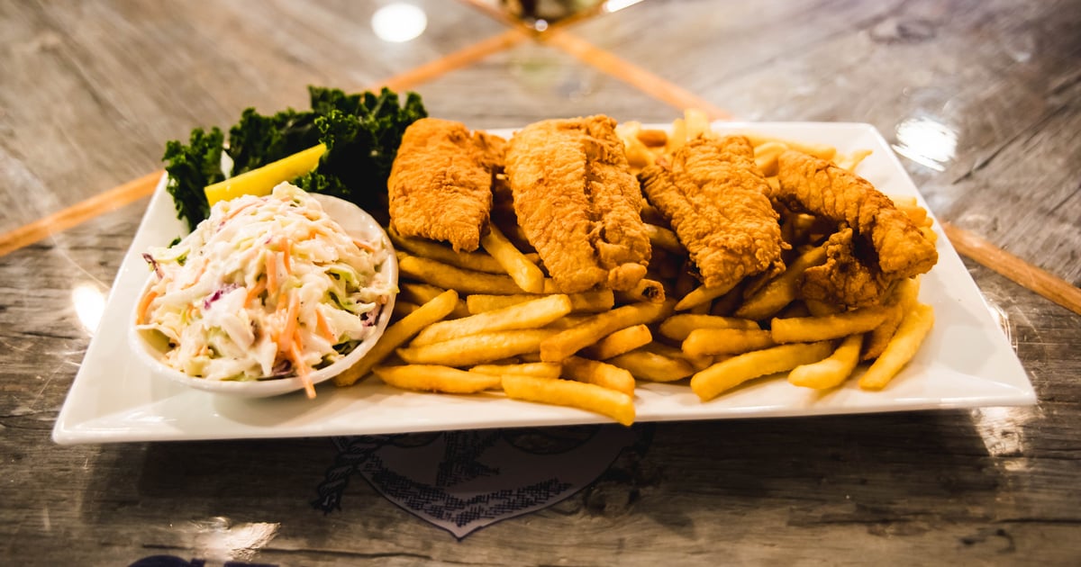 Fish Chips Dinner Menu Salt Water Grille Restaurant In Gloucester Ma