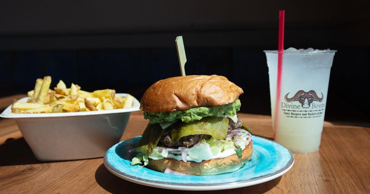 Guac You Know About Green Chili? Menu Divine Bovine Burgers