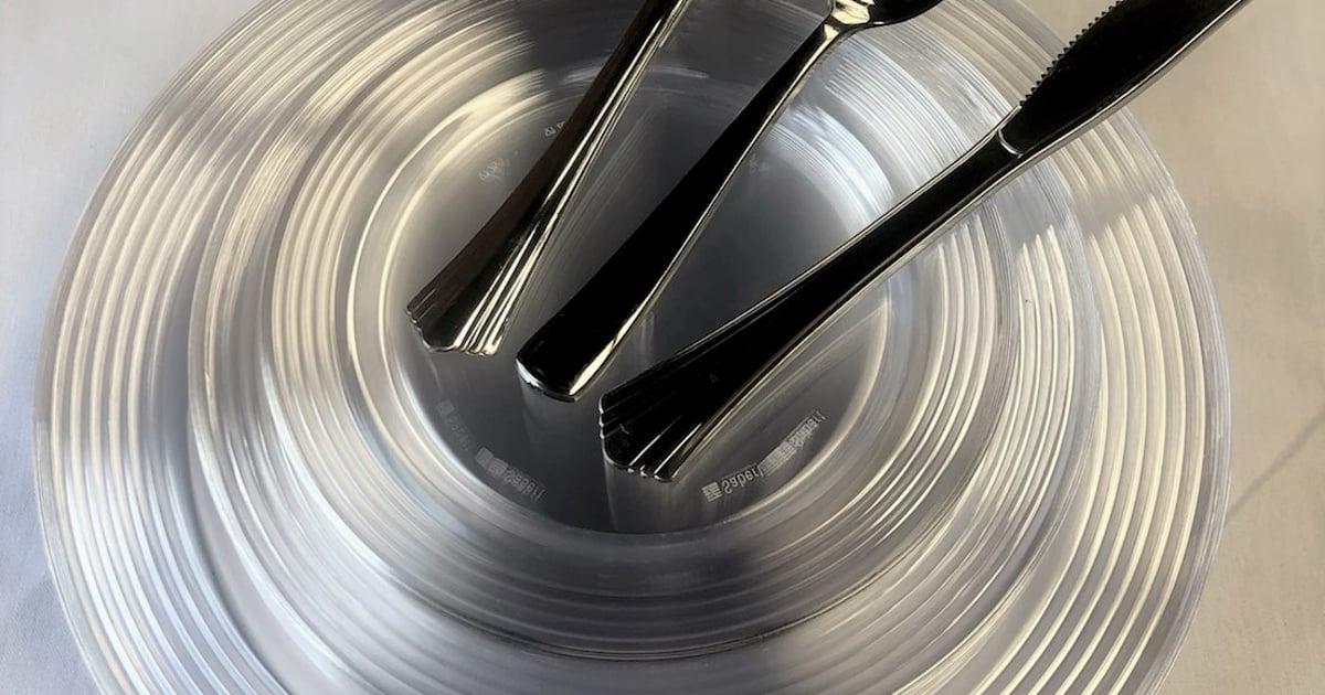 Clear Plastic Appetizer Setups SetUps Waiter's Choice Catering