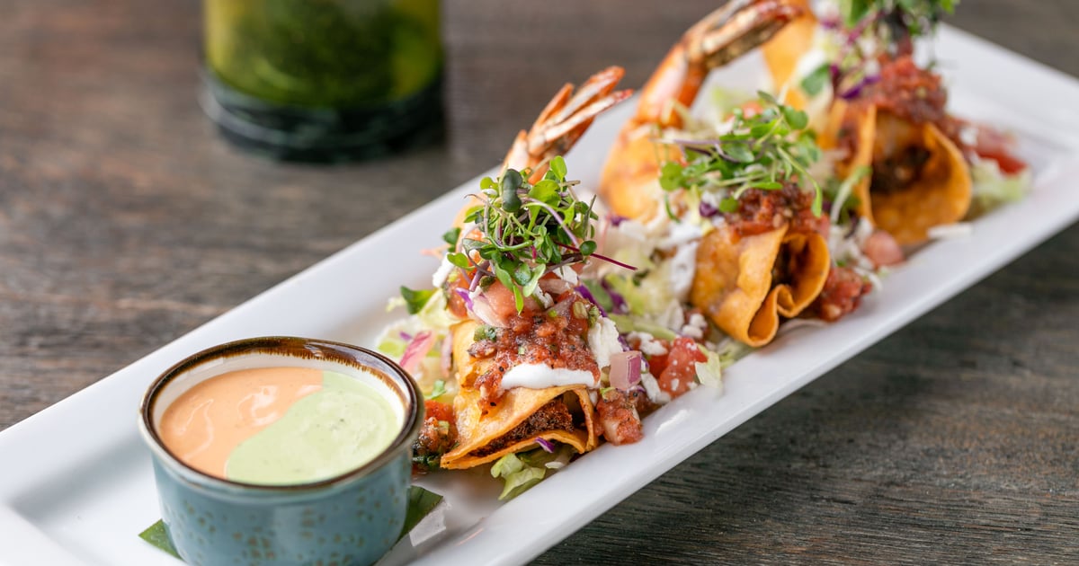 Shrimp Taquitos Menu Sol Agave Mexican Restaurant in CA