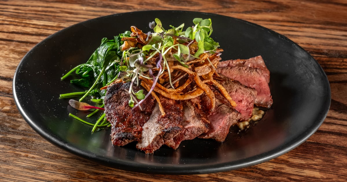 CharGrilled Flat Iron Steak Eat Treno Pizza Restaurant in Haddon