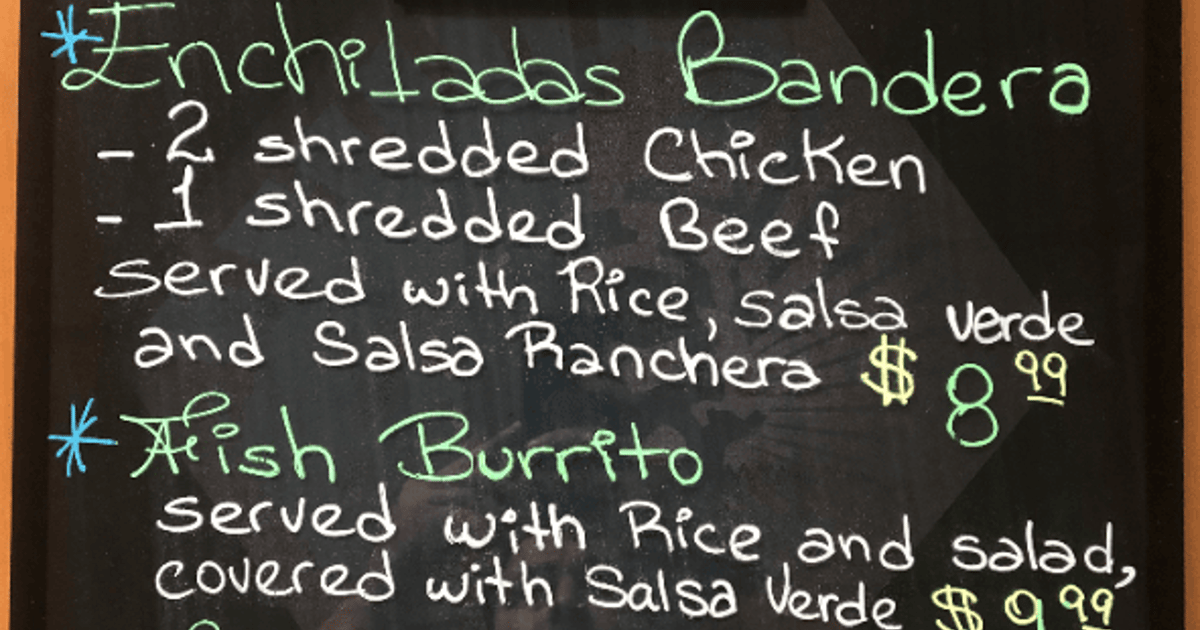 Specials Menu Don Eduardo's Mexican Grill Restaurant in Tucker, GA