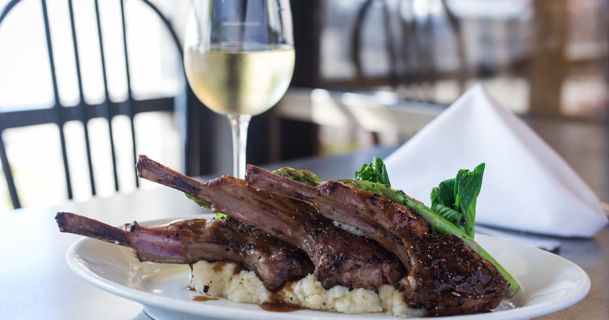 Rack of Lamb Lunch/ Dinner Think Cafe American Restaurant in San