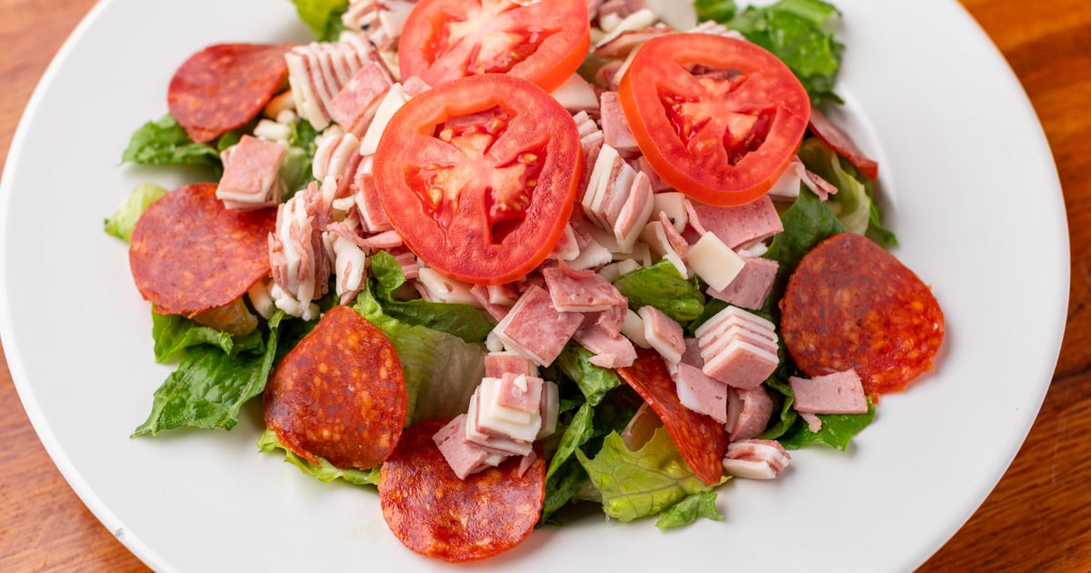 Our "Famous" Antipasto Salad Catering The Pizza Cookery Pizza