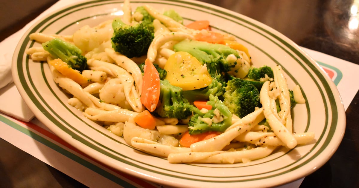 Fresh Pasta Primavera Menu Falsetti's Villa Restaurant Italian