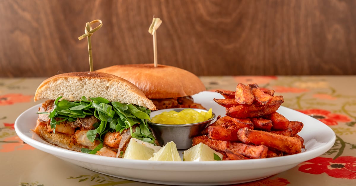 Shrimp Po Boy Lunch The Lucky Platter & Pantry Breakfast