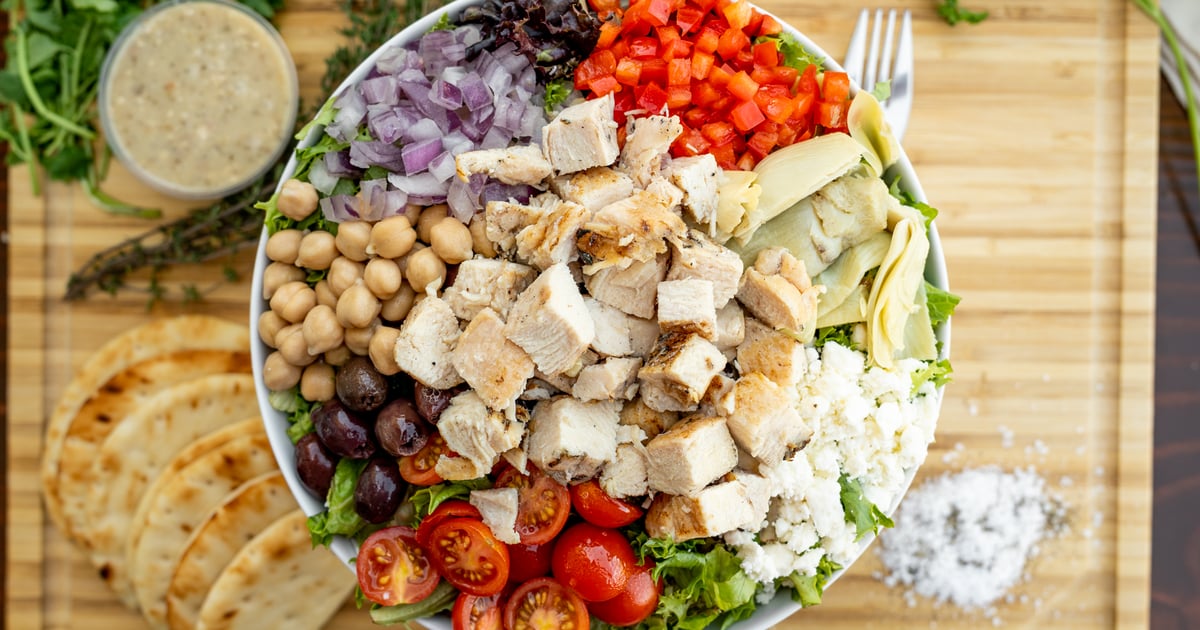 Santorini Salad Main Menu The Toss Up Salad Shop in Gardena, CA