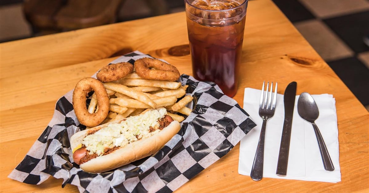 All Beef Hot Dog Combo Menu Prissy Polly's BBQ Restaurant in