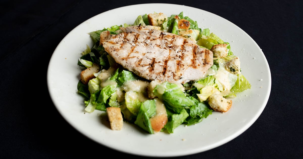 Chicken Caesar Salad Dine In Menu The Legendary Barn Door