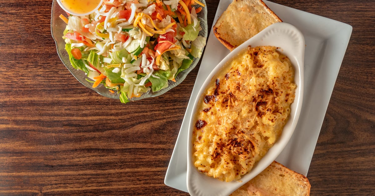 Baked Mac and Cheese Dinner Menu At Work Sports Bar & Grill
