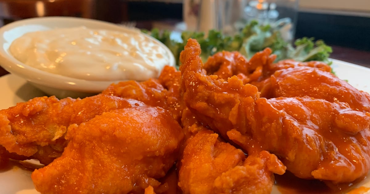 Buffalo Chicken Fingers Catering Pans To Go Bailey's Surf N Turf