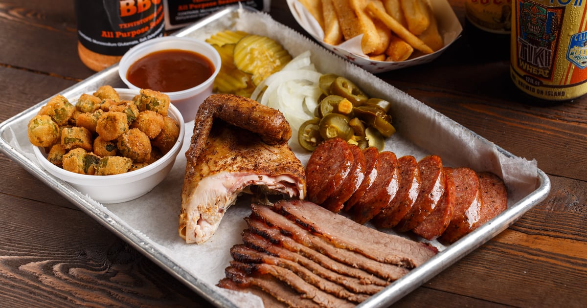 American Bbq Platter Good Barbecue Near Me Meat Plate