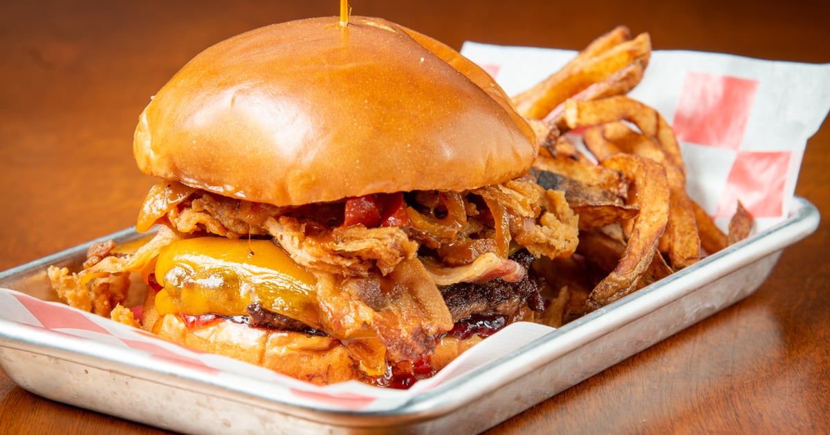 Watson's BBQ Bacon Burger Food Watson's House of Ales