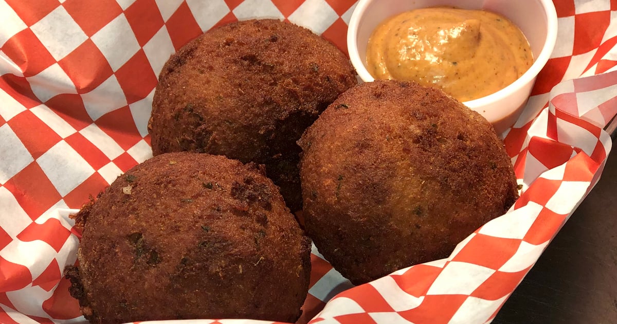 Boudin Balls Menu The Cracked Crab