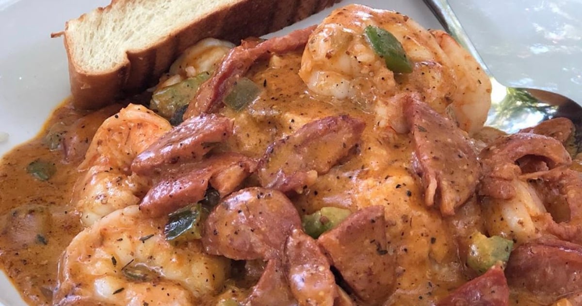 Shrimp & Grits Menu Flatlands Bourbon and Bayou Creole Restaurant