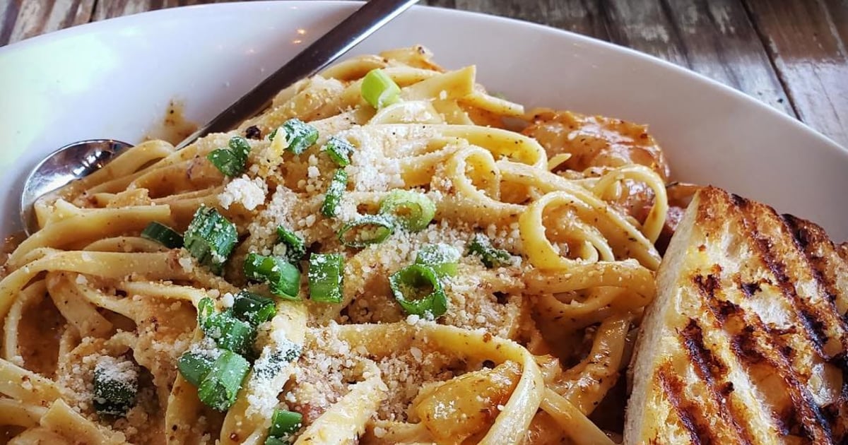 Cajun Shrimp Pasta Menu Flatlands Bourbon and Bayou Creole