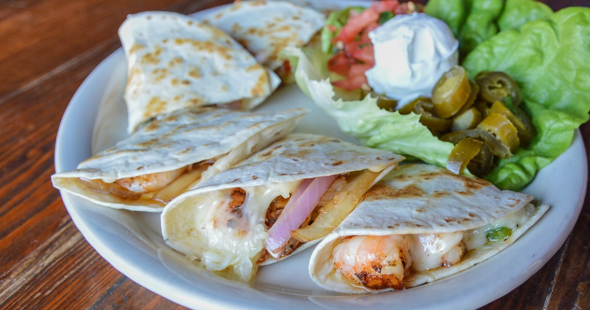 Blackened Shrimp Quesadillas Menu Sections Doc's Backyard Grill