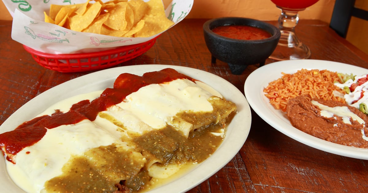 Enchiladas Mexicanas Dinner Menu Margarita King Mexican Grill