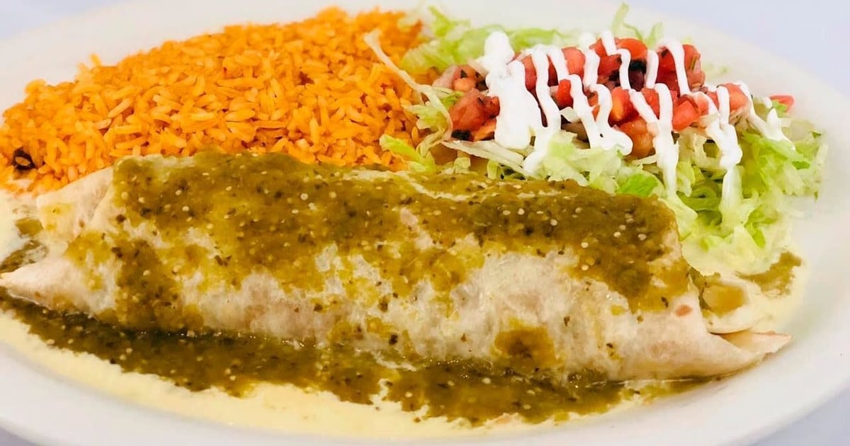 Burrito Mojado Lunch Menu Margarita King Mexican Grill & Cantina