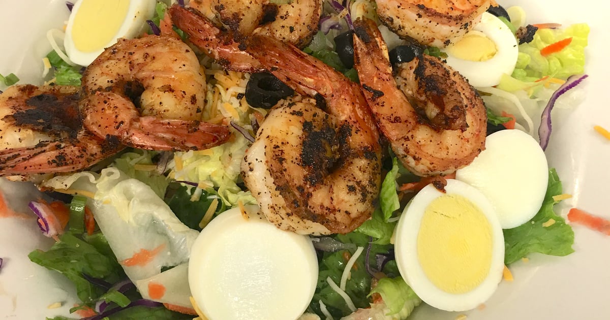 Shrimp Salad Lunch/Dinner Coyote Grill Laguna Beach Mexican