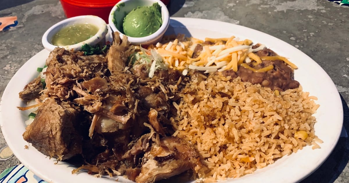 Carnitas Lunch/Dinner Coyote Grill Laguna Beach Mexican