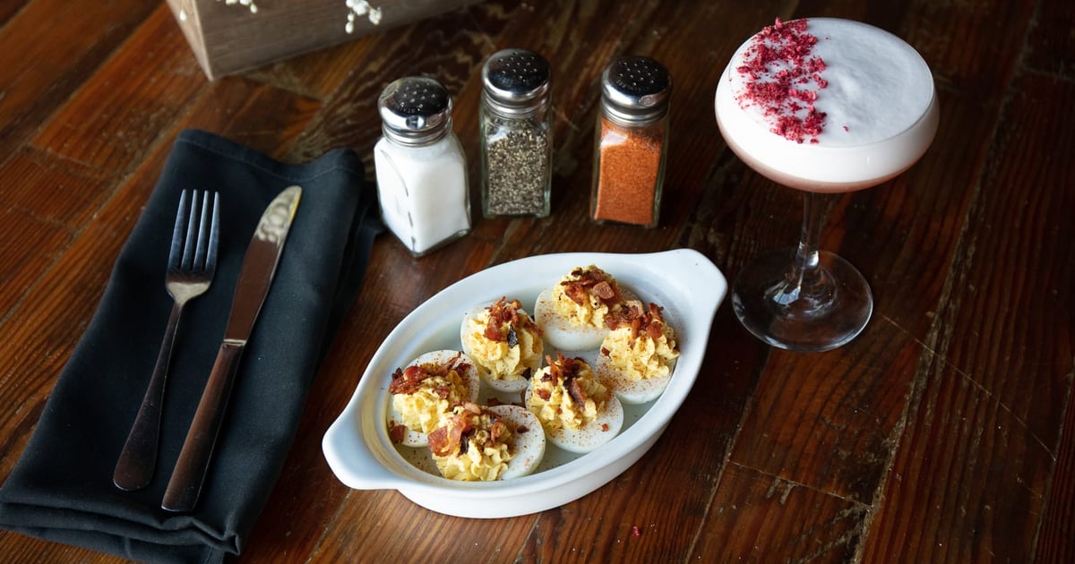 Housemade Deviled Eggs ALL DAY Menu Brother John's Beer Bourbon