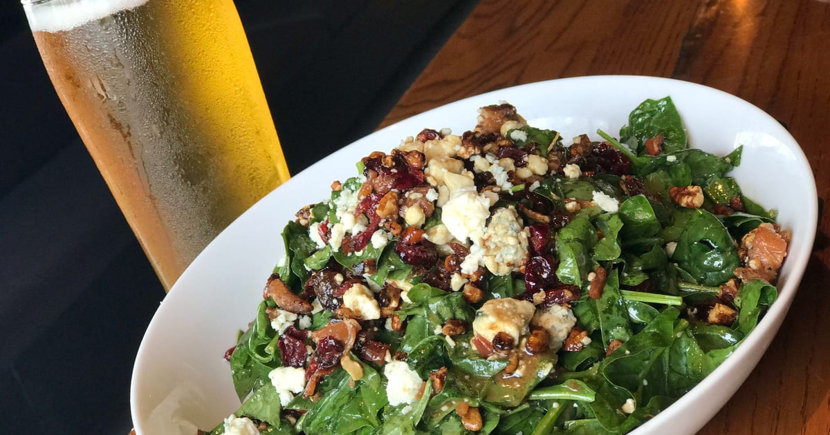 Chophouse Spinach Salad ALL DAY Menu Brother John's Beer Bourbon