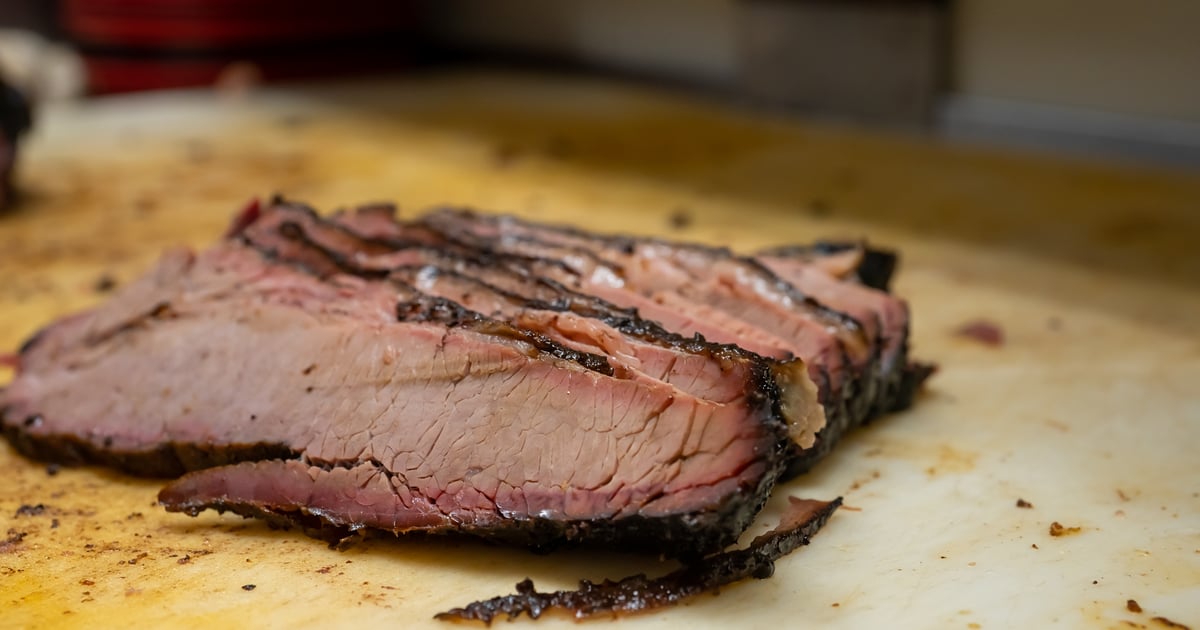 Half LB Brisket Food Rays Real Pit BBQ Shack Barbecue Restaurant 
