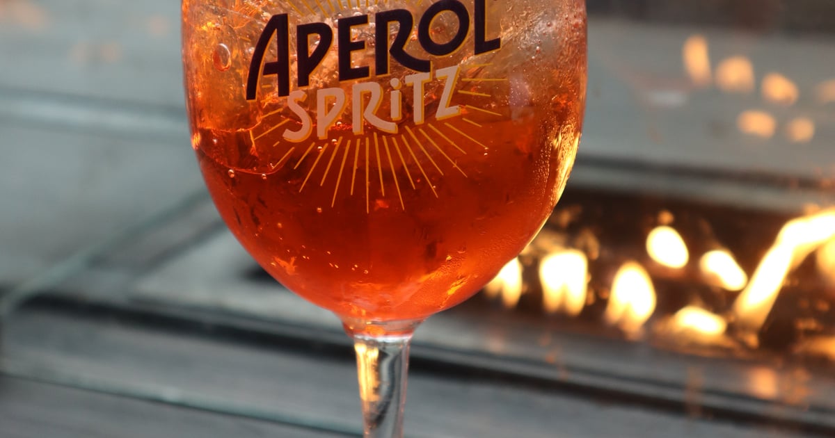 Aperol Spritz - Beverage Menu - Mizza - Italian Restaurant in