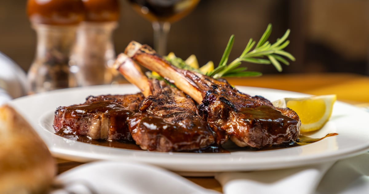 Aged Natural Lamb Chops - Entrée Menu - Grub Steak | Steakhouse ...