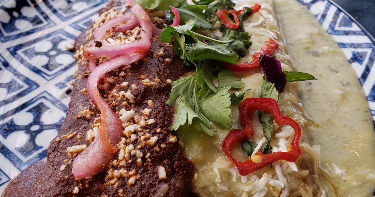 Enchiladas de Queso Main Menu Teocalli Cocina Mexican Restaurant