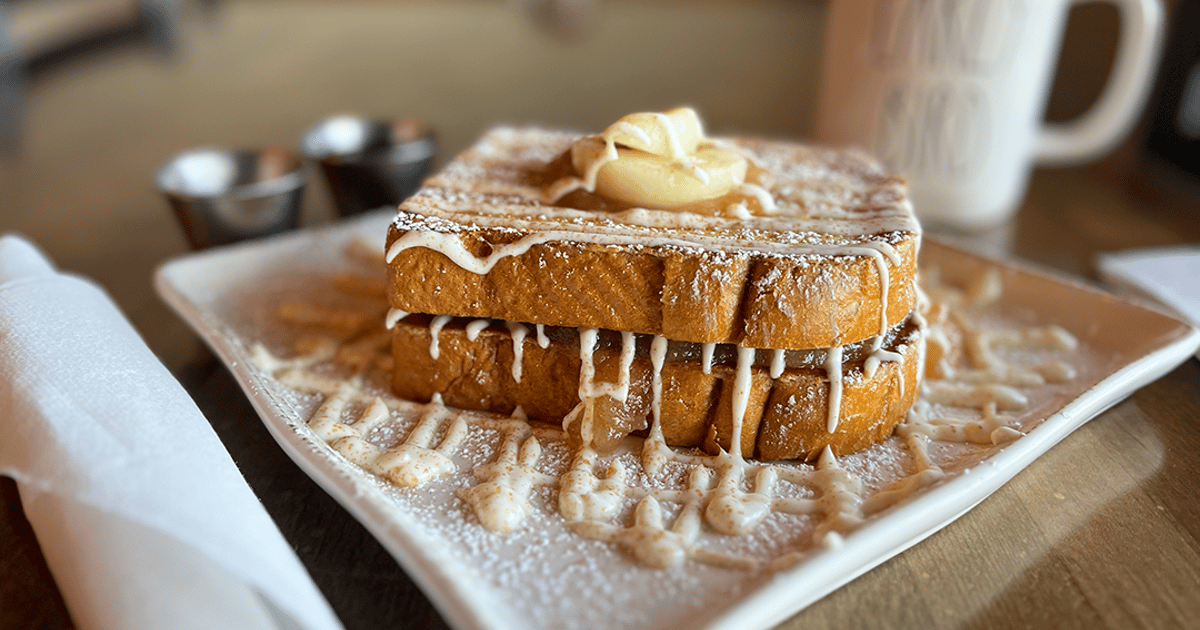 Weekly SpecialApple Compote Stuffed French Toast Breakfast Perky