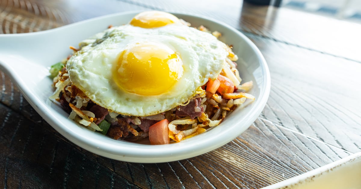 Pastrami Hash Breakfast Perky Beans Coffee & PB Café Coffee Shop