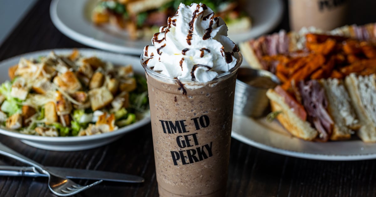 Mint Mocha Chip Specialty Drinks Perky Beans Coffee & PB Café