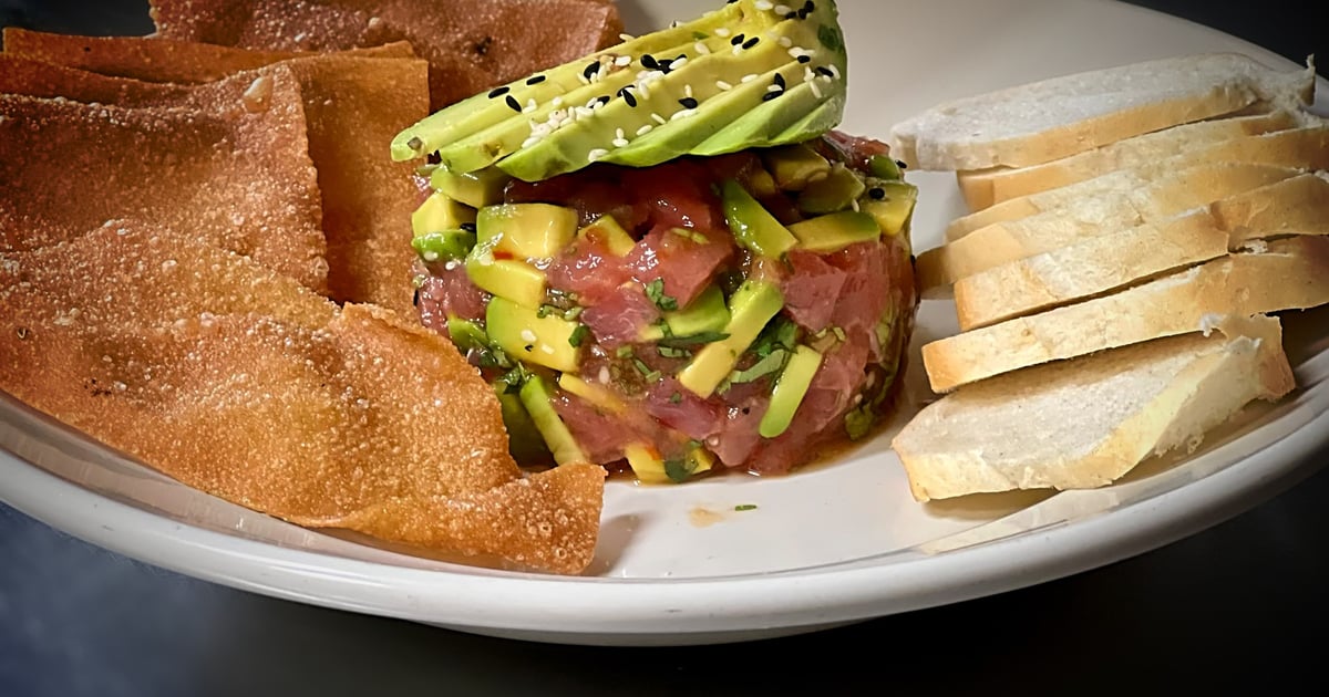 Tuna Tartar Dinner Menu The Cellar Door Wine Bar in Katy, TX